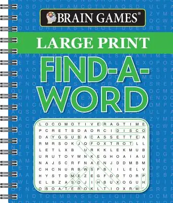 Juegos de ingenio - Encuentra una palabra en letra grande - Brain Games - Large Print Find a Word