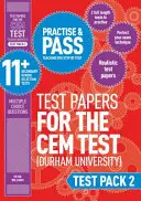 Practica y Aprueba 11+ CEM Test Papers - Test Pack 2 - Practise and Pass 11+ CEM Test Papers - Test Pack 2