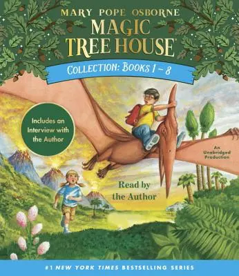 Colección Magic Tree House: Libros 1-8: Dinosaurios antes del anochecer, El caballero al amanecer, Momias por la mañana, Piratas pasado el mediodía, La noche de los ninjas, Aft - Magic Tree House Collection: Books 1-8: Dinosaurs Before Dark, the Knight at Dawn, Mummies in the Morning, Pirates Past Noon, Night of the Ninjas, Aft