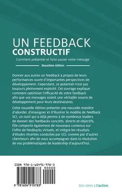 Feedback That Works: Cómo elaborar y transmitir su mensaje, segunda edición (francés) - Feedback That Works: How to Build and Deliver Your Message, Second Edition (French)