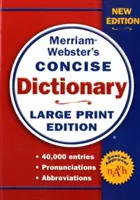 Merriam-Webster's Concise Dictionary, Edición con letra grande - Merriam-Webster's Concise Dictionary, Large Print Edition