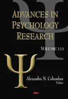 Avances en la investigación psicológica - Volumen 111 - Advances in Psychology Research - Volume 111