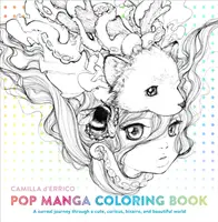 Libro para colorear Pop Manga: Un Viaje Surrealista a Través de un Mundo Lindo, Curioso, Bizarro y Hermoso - Pop Manga Coloring Book: A Surreal Journey Through a Cute, Curious, Bizarre, and Beautiful World