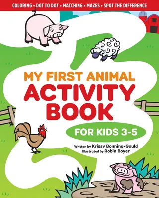 Mi primer libro de actividades sobre animales: Para niños de 3 a 5 años - My First Animal Activity Book: For Kids 3-5