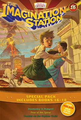 Pack de 3 libros de Imagination Station: El día del juicio final en Pompeya / Con miedo a la lanza / Problemas en el tren de los huérfanos - Imagination Station Books 3-Pack: Doomsday in Pompeii / In Fear of the Spear / Trouble on the Orphan Train