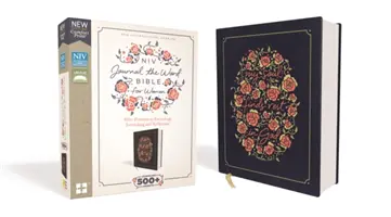 NVI, Diario de la Palabra Biblia para las mujeres, tela sobre cartón, azul marino, Red Letter Edition, Comfort Print: Más de 500 sugerencias para fomentar el diario y la reflexión - NIV, Journal the Word Bible for Women, Cloth Over Board, Navy, Red Letter Edition, Comfort Print: 500+ Prompts to Encourage Journaling and Reflection