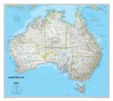 National Geographic: Australia Classic Wall Map (30.25 X 27 Inches)