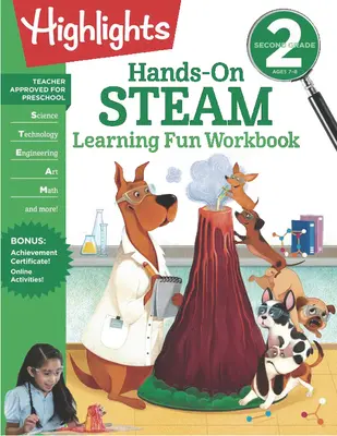 Libro de ejercicios de aprendizaje práctico de Steam para segundo grado - Second Grade Hands-On Steam Learning Fun Workbook