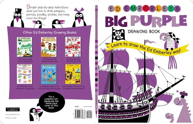 El gran libro de dibujos morados de Ed Emberley - Ed Emberley's Big Purple Drawing Book