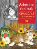 Animales adorables: Libro para colorear en escala de grises - Adorable Animals Grayscale Coloring Book