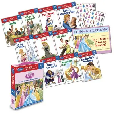 Disney Princess Reading Adventures Disney Princess Level 1 Boxed Set [Con 86 pegatinas, una carta para los padres y un certificado de logros]. - Disney Princess Reading Adventures Disney Princess Level 1 Boxed Set [With 86 Stickers and Parent Letter, and Achievement Certificate]