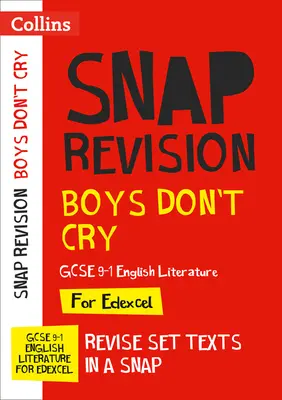 Boys Don't Cry Edexcel GCSE 9-1 English Literature Text Guide - Ideal for Home Learning, 2022 and 2023 Exams