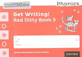 Read Write Inc. Phonics: ¡Get Writing! Red Ditty Libro 3 Pack de 10 - Read Write Inc. Phonics: Get Writing! Red Ditty Book 3 Pack of 10