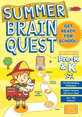 Búsqueda cerebral de verano: Para aventuras entre los grados Pre-K y K - Summer Brain Quest: For Adventures Between Grades Pre-K & K