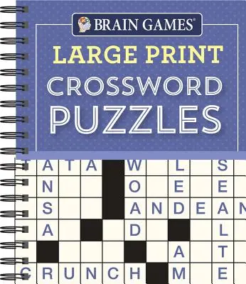 Juegos de ingenio - Crucigramas en letra grande (morado) - Brain Games - Large Print Crossword Puzzles (Purple)