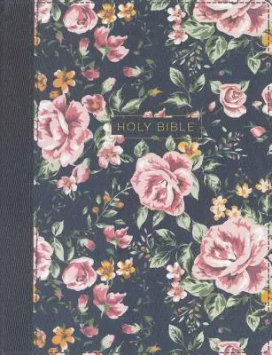 NKJV, Biblia Diario de la Palabra, Tela sobre tabla, Floral gris, Edición con letras rojas, Impresión cómoda: Reflexione, escriba en su diario o cree arte junto a su Biblia favorita. - NKJV, Journal the Word Bible, Cloth Over Board, Gray Floral, Red Letter Edition, Comfort Print: Reflect, Journal, or Create Art Next to Your Favorite