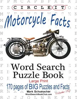 Enciérralo, Datos sobre motocicletas, Sopa de letras, Libro de rompecabezas - Circle It, Motorcycle Facts, Word Search, Puzzle Book