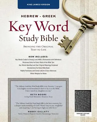 Biblia de Estudio de las Palabras Clave en Hebreo-Griego-KJV: Claves de la Palabra de Dios - Hebrew-Greek Key Word Study Bible-KJV: Key Insights Into God's Word