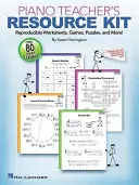Kit de recursos para el profesor de piano: Hojas de trabajo reproducibles, juegos, rompecabezas y mucho más. - Piano Teacher's Resource Kit: Reproducible Worksheets, Games, Puzzles, and More!