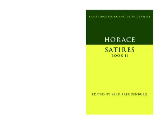 Horacio: Sátiras Libro II - Horace: Satires Book II