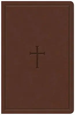 Biblia de consulta KJV en tamaño personal, Leathertouch marrón - KJV Large Print Personal Size Reference Bible, Brown Leathertouch