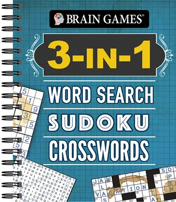 Juegos de ingenio - 3 en 1: sopa de letras, sudoku y crucigramas - Brain Games - 3-In-1: Word Search, Sudoku, Crosswords