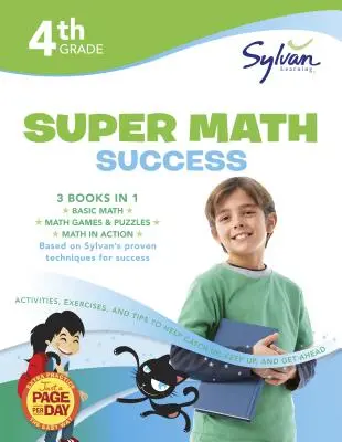 4º Grado Jumbo Math Success Workbook: 3 Libros en 1 --Matemáticas Básicas; Juegos y Rompecabezas de Matemáticas; Matemáticas en Acción; Actividades, Ejercicios y Consejos para Ayudar a Catc - 4th Grade Jumbo Math Success Workbook: 3 Books in 1 --Basic Math; Math Games and Puzzles; Math in Action; Activities, Exercises, and Tips to Help Catc