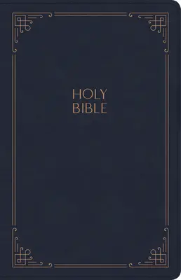 Biblia RVR de consulta en tamaño grande, Tacto cuero azul marino Indexada - KJV Large Print Personal Size Reference Bible, Navy Leathertouch Indexed