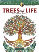 Creative Haven Libro para colorear Árboles de la vida - Creative Haven Trees of Life Coloring Book