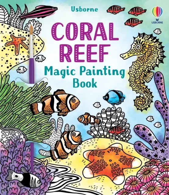 Libro de Pintura Mágica Arrecifes de Coral - Coral Reef Magic Painting Book