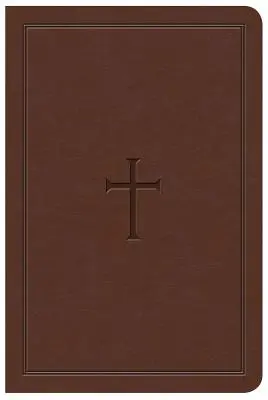 Biblia de consulta compacta KJV en tamaño grande, Leathertouch marrón - KJV Large Print Compact Reference Bible, Brown Leathertouch