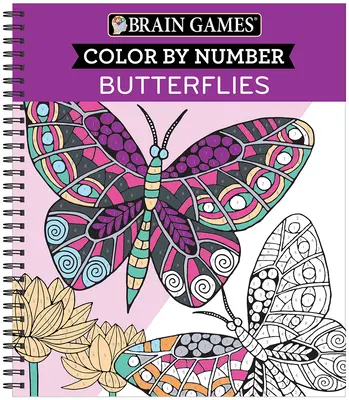 Juegos de ingenio - Colorea por números: Mariposas - Brain Games - Color by Number: Butterflies