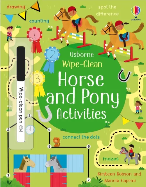 Actividades para limpiar caballos y ponis - Wipe-Clean Horse and Pony Activities