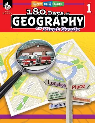 180 días de geografía para primer grado: Practicar, evaluar, diagnosticar - 180 Days of Geography for First Grade: Practice, Assess, Diagnose