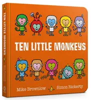 Libro de cartón Diez monitos - Ten Little Monkeys Board Book