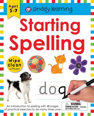 Libro de ejercicios de limpieza: Empezar a deletrear: Una introducción a la ortografía con 48 páginas de ejercicios prácticos para repetir muchas veces - Wipe Clean Workbook: Starting Spelling: An Introduction to Spelling with 48 Pages of Practical Exercises to Do Many Times Over