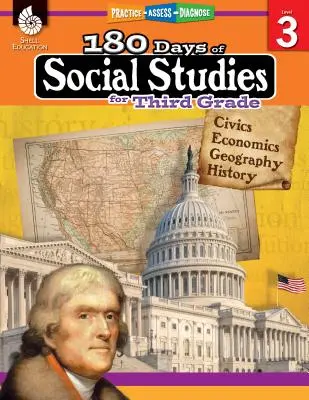 180 días de estudios sociales para tercer grado: Practicar, evaluar, diagnosticar - 180 Days of Social Studies for Third Grade: Practice, Assess, Diagnose