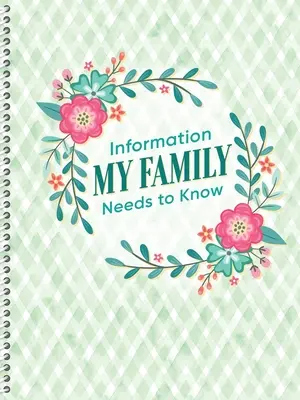 Organizador de la información que mi familia necesita saber - Information My Family Needs to Know Organizer