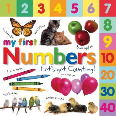 Libros de cartón con pestañas: Mis primeros números: ¡Let's Get Counting! - Tabbed Board Books: My First Numbers: Let's Get Counting!