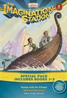 Pack de 3 libros de Imagination Station: Viaje con los vikingos / Ataque en la arena / Peligro en palacio - Imagination Station Books 3-Pack: Voyage with the Vikings / Attack at the Arena / Peril in the Palace