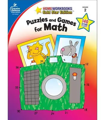 Rompecabezas y juegos para Matemáticas, Grado 2: Edición Gold Star - Puzzles and Games for Math, Grade 2: Gold Star Edition