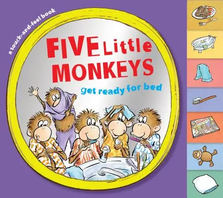 Cinco monitos se preparan para ir a la cama - Five Little Monkeys Get Ready for Bed