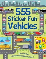 555 Vehículos Sticker Fun - 555 Sticker Fun Vehicles