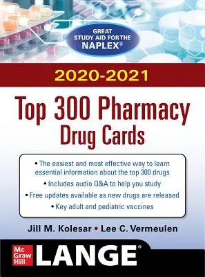 Fichas de los 300 mejores medicamentos de farmacia 2020/2021 de McGraw-Hill - McGraw-Hill's 2020/2021 Top 300 Pharmacy Drug Cards