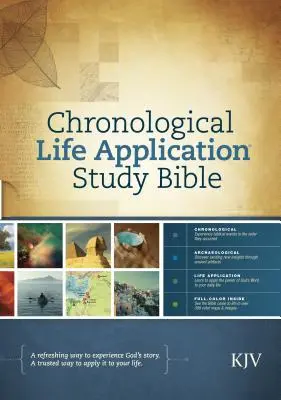 Biblia de estudio cronológico-KJV - Chronological Life Application Study Bible-KJV