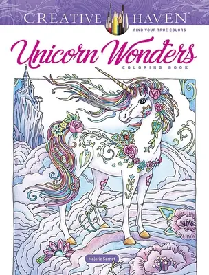 Libro para colorear de Creative Haven Unicorn Wonders - Creative Haven Unicorn Wonders Coloring Book