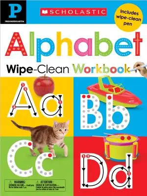 Pre-K Alphabet Wipe-Clean Workbook: Scholastic Early Learners (Libro de ejercicios) - Pre-K Alphabet Wipe-Clean Workbook: Scholastic Early Learners (Wipe-Clean)