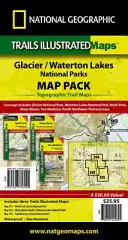 Glacier and Waterton Lakes National Parks [Paquete de mapas] (en inglés) - Glacier and Waterton Lakes National Parks [Map Pack Bundle]