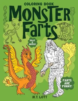 Libro para colorear de pedos monstruosos - Monster Farts Coloring Book