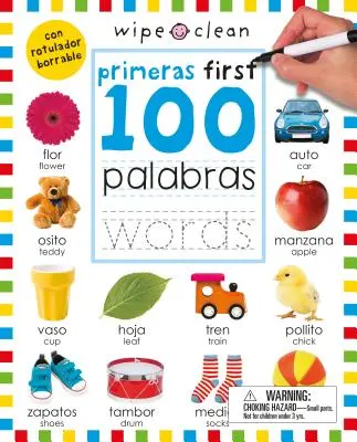 Limpiar: Las 100 primeras palabras bilingüe - Wipe Clean: First 100 Words Bilingual
